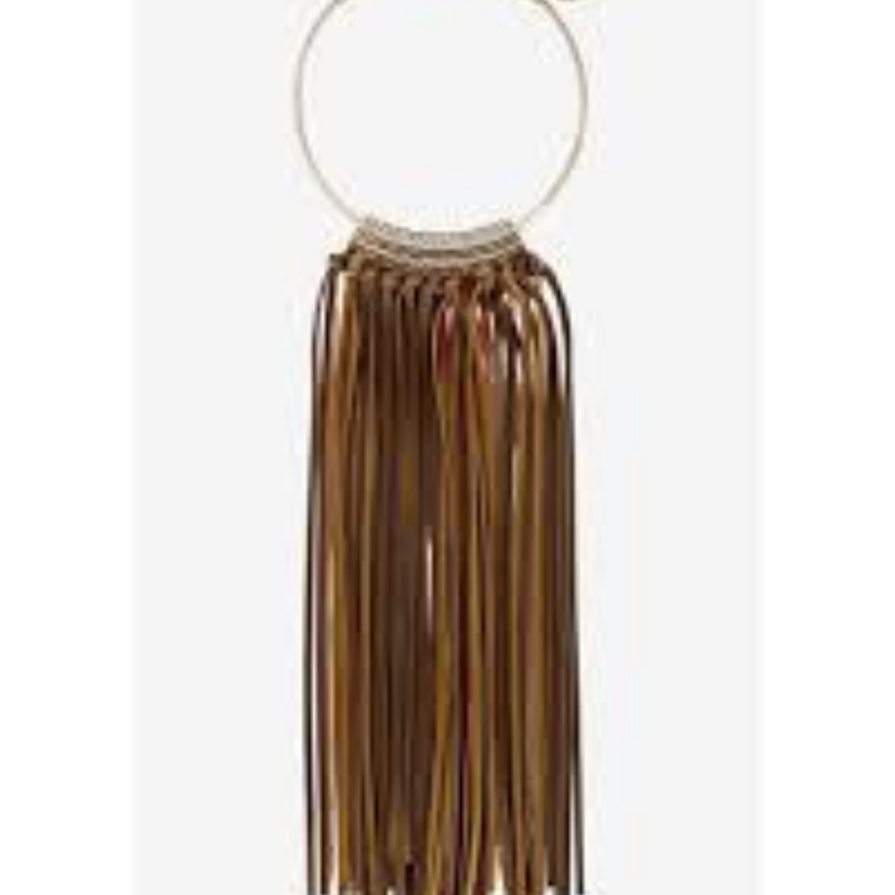 Express Leather Fringed Necklace!
